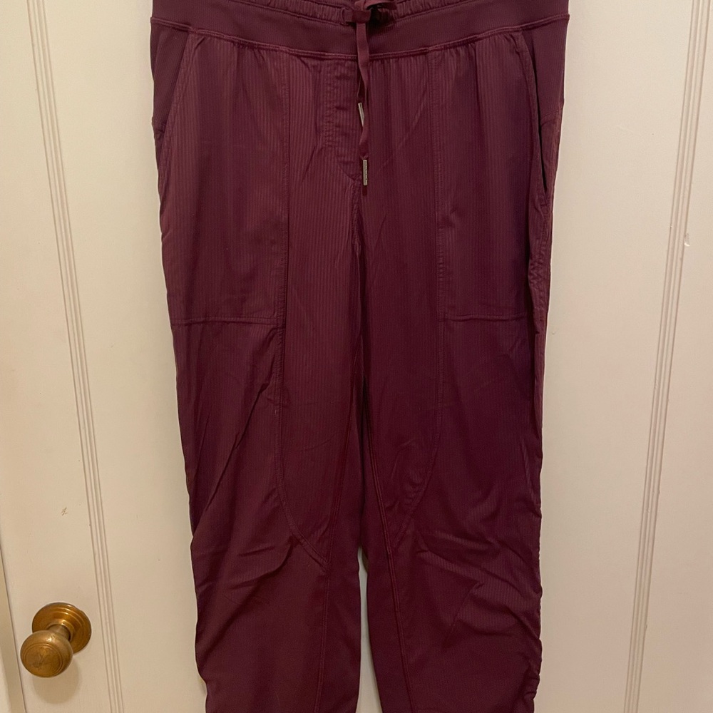 Lululemon Athletica Maroon Jogger Pants